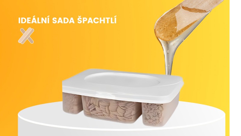 Ideální sada špachtlí na depilace cukrovou pastou.